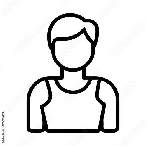 Athlete linear icon