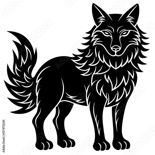 wolf vector illustration