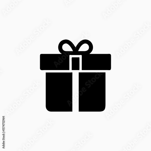 abstract gift box icon vector template
