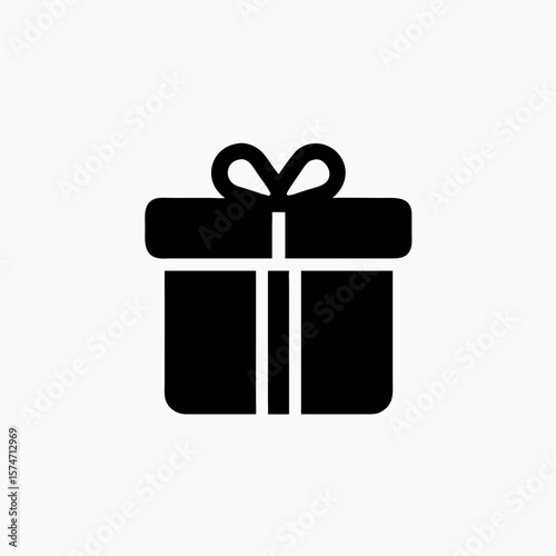 abstract gift box icon vector template