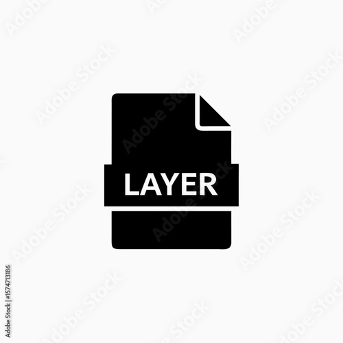 abstract layer icon vector template