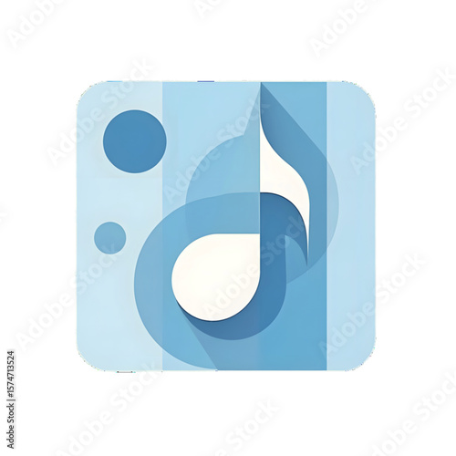 music icon button, vector, isolated, eps