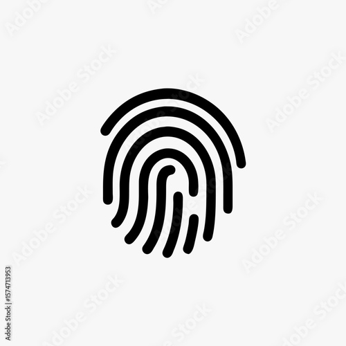 fingerprint icon design vector template