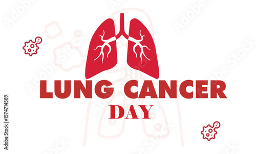 World lung cancer day banner 2025