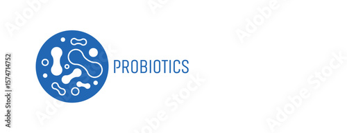 probiotics text healthy lifestyle sign	