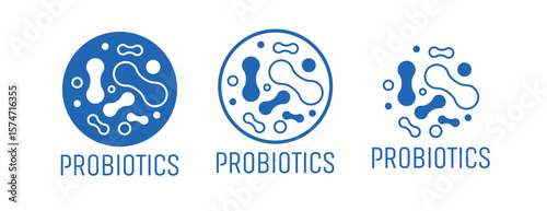 probiotics text healthy lifestyle sign	