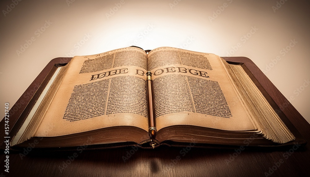 Obraz premium the book of judges finished in sepia