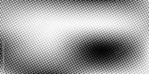 Set of halftone dots gradient pattern texture isolated on white background. Straight dotted spots using halftone circle dot raster texture. Vector blot half tone collection.