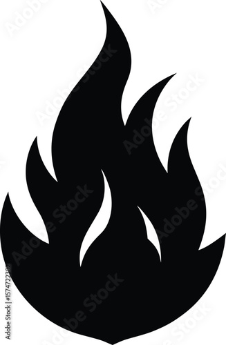 vector illustration of a fiery dragon