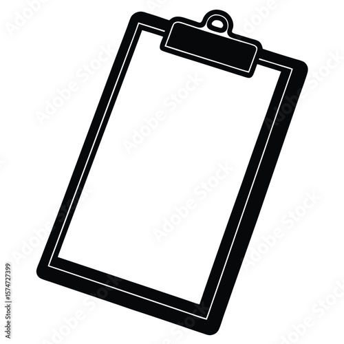clipboard on white background 