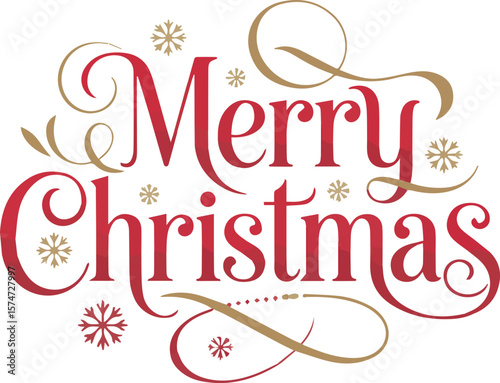 Elegant and festive typography design with vibrant colors and classic fonts