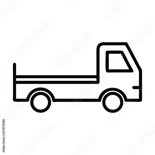 vector illustration of a truck