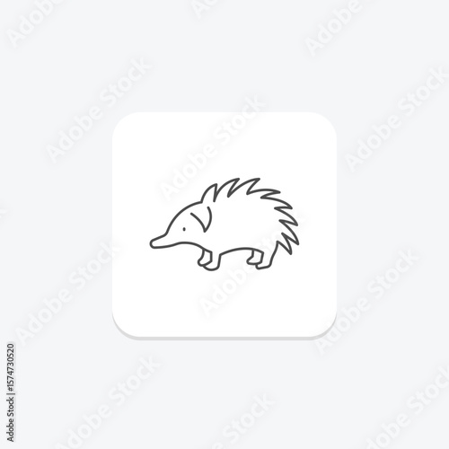 Echidna, vector, pixel perfect, illustrator file