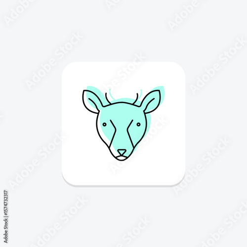 Musk Deer, vector, pixel perfect, illustrator file