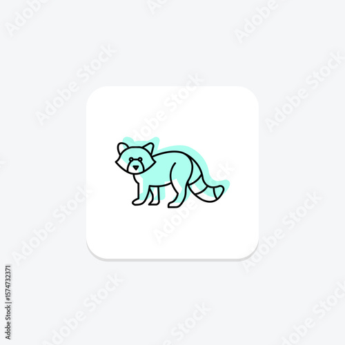 Red Panda, vector, pixel perfect, illustrator file