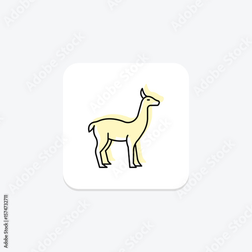 Vicuna, vector, pixel perfect, illustrator file