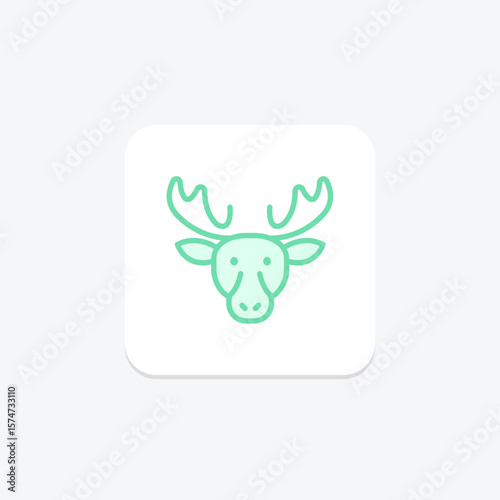 Moose, vector, pixel perfect, illustrator file