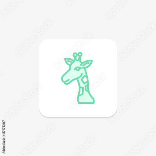 Giraffe, vector, pixel perfect, illustrator file