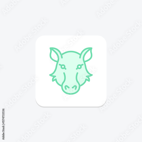 Warthog, vector, pixel perfect, illustrator file