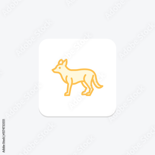 Jackal, vector, pixel perfect, illustrator file