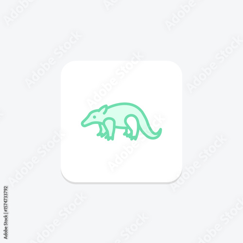 Pangolin, vector, pixel perfect, illustrator file