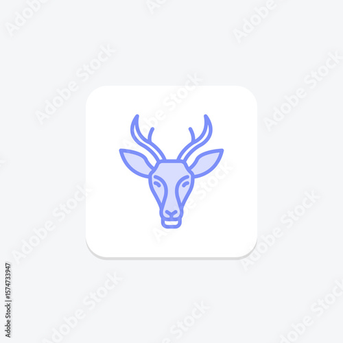 Pronghorn, vector, pixel perfect, illustrator file