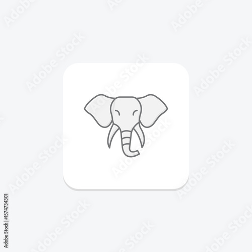 Elephant, vector, pixel perfect, illustrator file