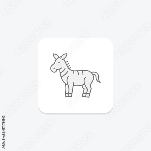 Zebra, vector, pixel perfect, illustrator file