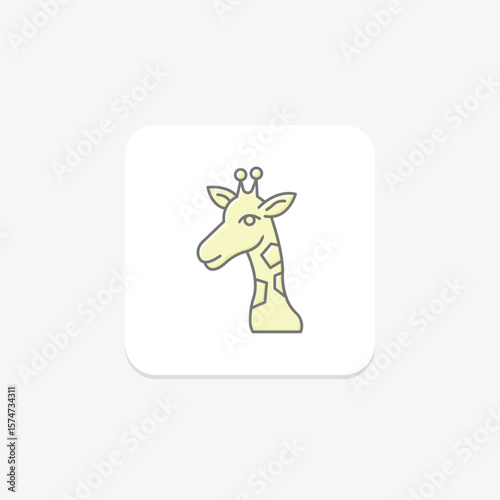 Giraffe, vector, pixel perfect, illustrator file
