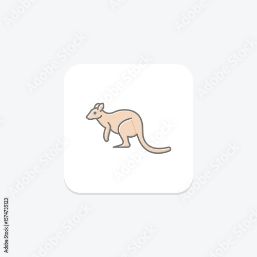 Tree Kangaroo, vector, pixel perfect, illustrator file