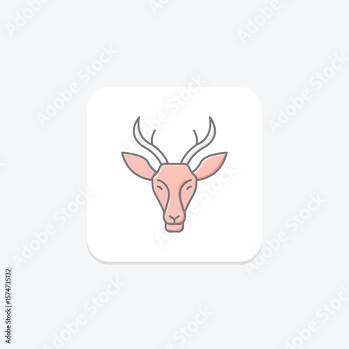 Pronghorn, vector, pixel perfect, illustrator file