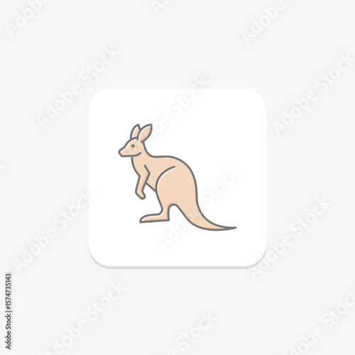 Wallaby, vector, pixel perfect, illustrator file