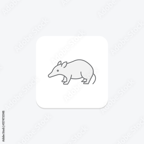 Tenrec, vector, pixel perfect, illustrator file