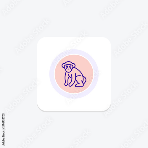 Chimpanzee, vector, pixel perfect, illustrator file