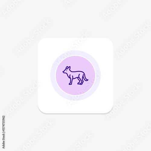 Jackal, vector, pixel perfect, illustrator file