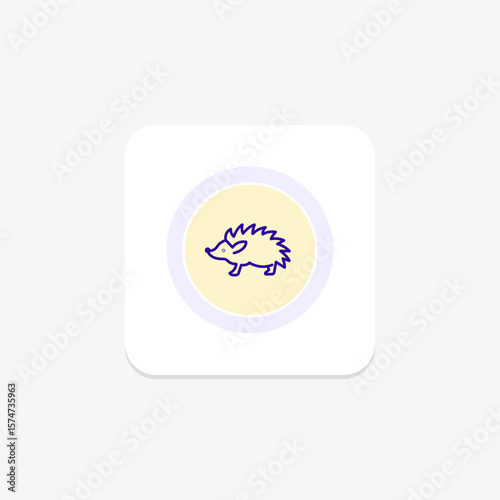 Porcupine, vector, pixel perfect, illustrator file