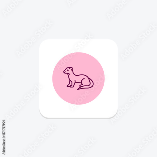 Weasel, vector, pixel perfect, illustrator file