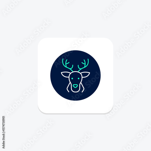 Reindeer, vector, pixel perfect, illustrator file