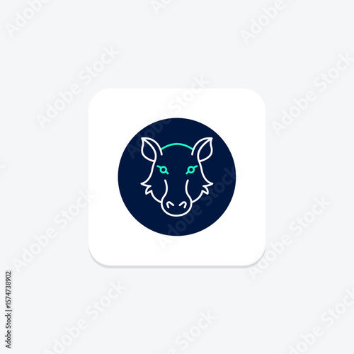Warthog, vector, pixel perfect, illustrator file