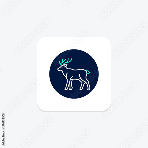 Caribou, vector, pixel perfect, illustrator file