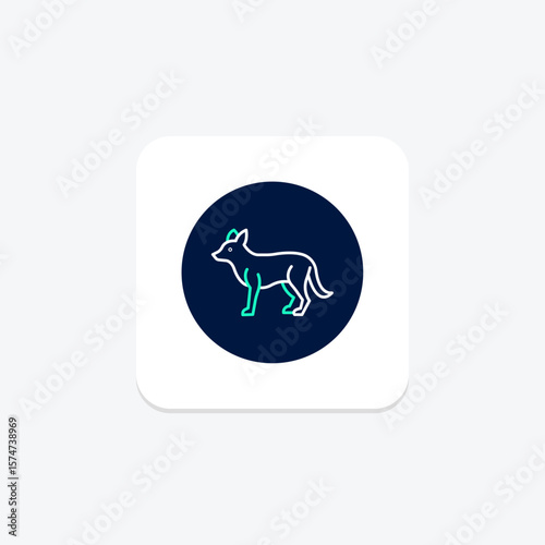 Jackal, vector, pixel perfect, illustrator file
