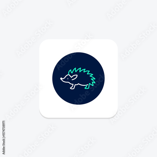 Porcupine, vector, pixel perfect, illustrator file
