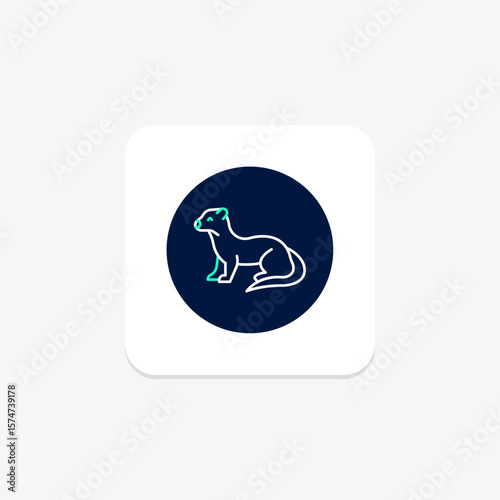 Weasel, vector, pixel perfect, illustrator file