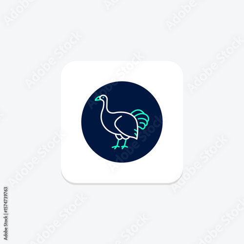 Brush Turkey, vector, pixel perfect, illustrator file