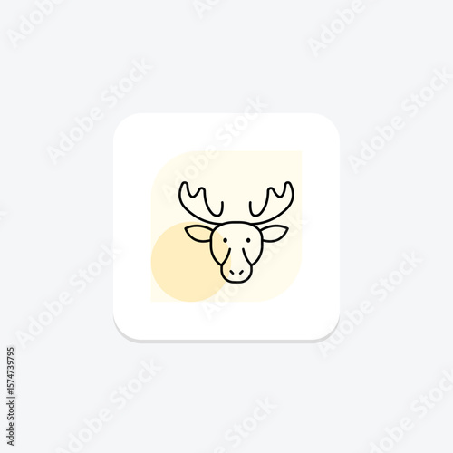 Moose, vector, pixel perfect, illustrator file