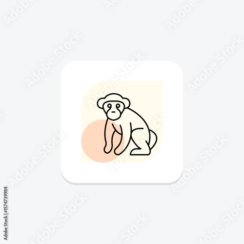 Chimpanzee, vector, pixel perfect, illustrator file