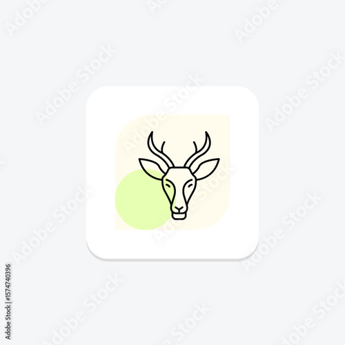 Pronghorn, vector, pixel perfect, illustrator file