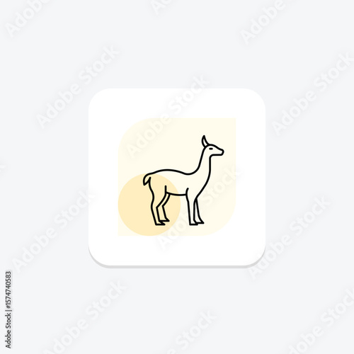 Vicuna, vector, pixel perfect, illustrator file