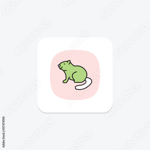 Beaver, vector, pixel perfect, illustrator file