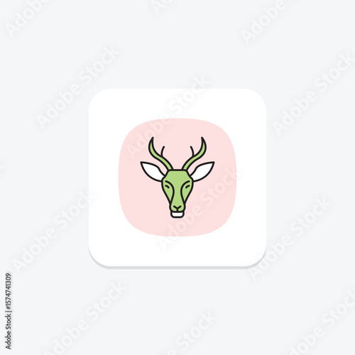 Pronghorn, vector, pixel perfect, illustrator file